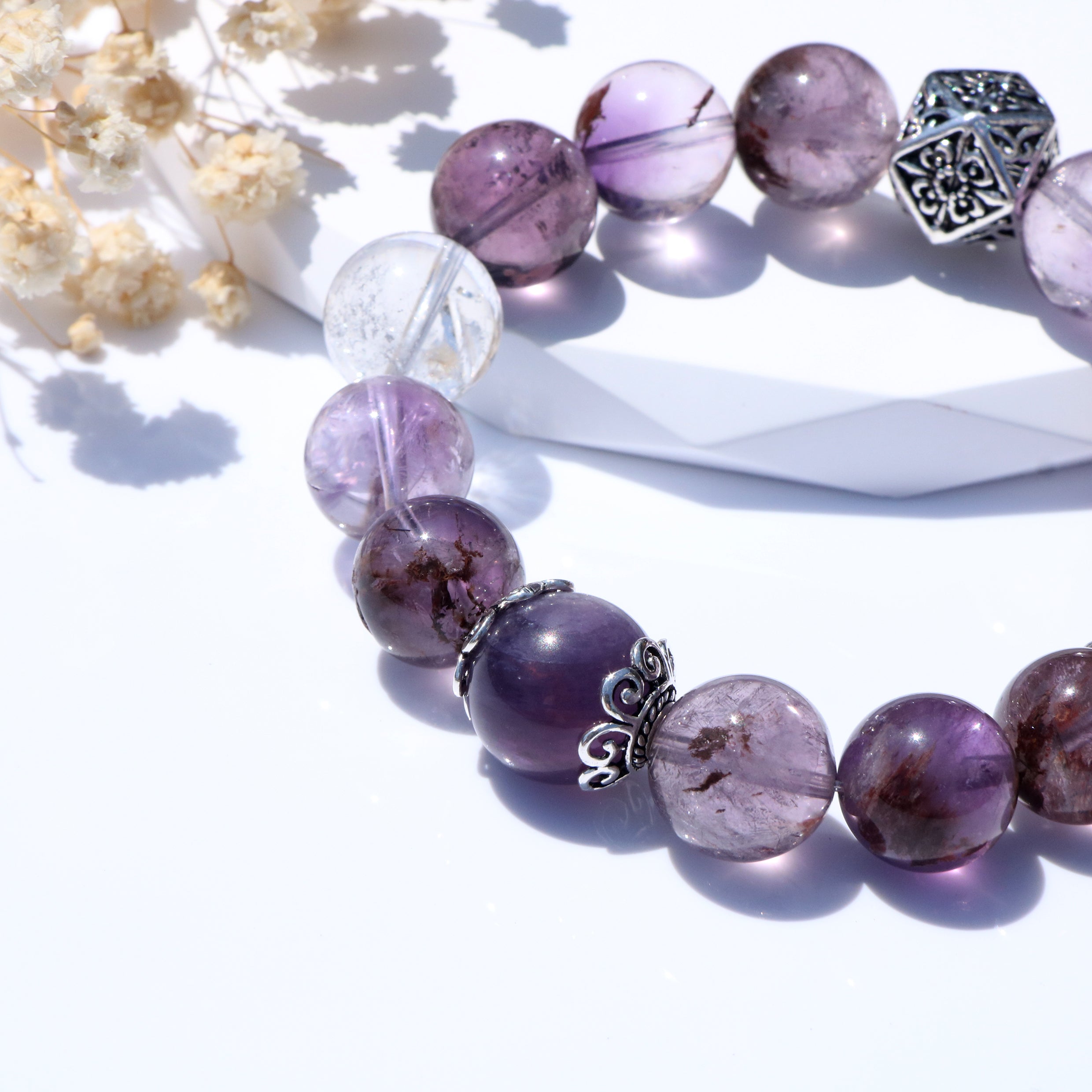 Handcrafted Lepidolite Bracelet for Inner Peace and Chakra Alignment-4