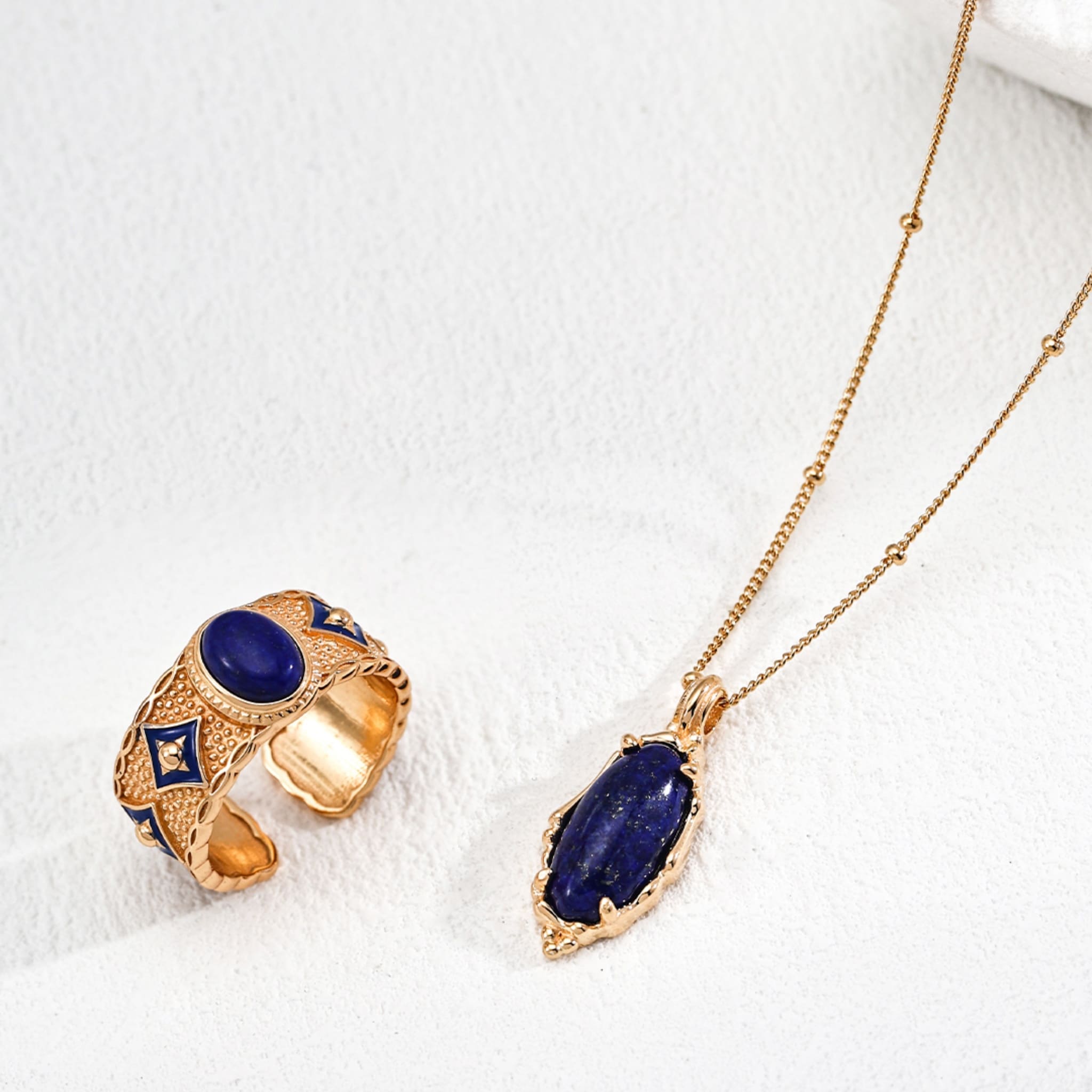 Handcrafted Women's Jewelry Lapis Lazuli Sterling Silver Necklace Party & Work Friendly-3