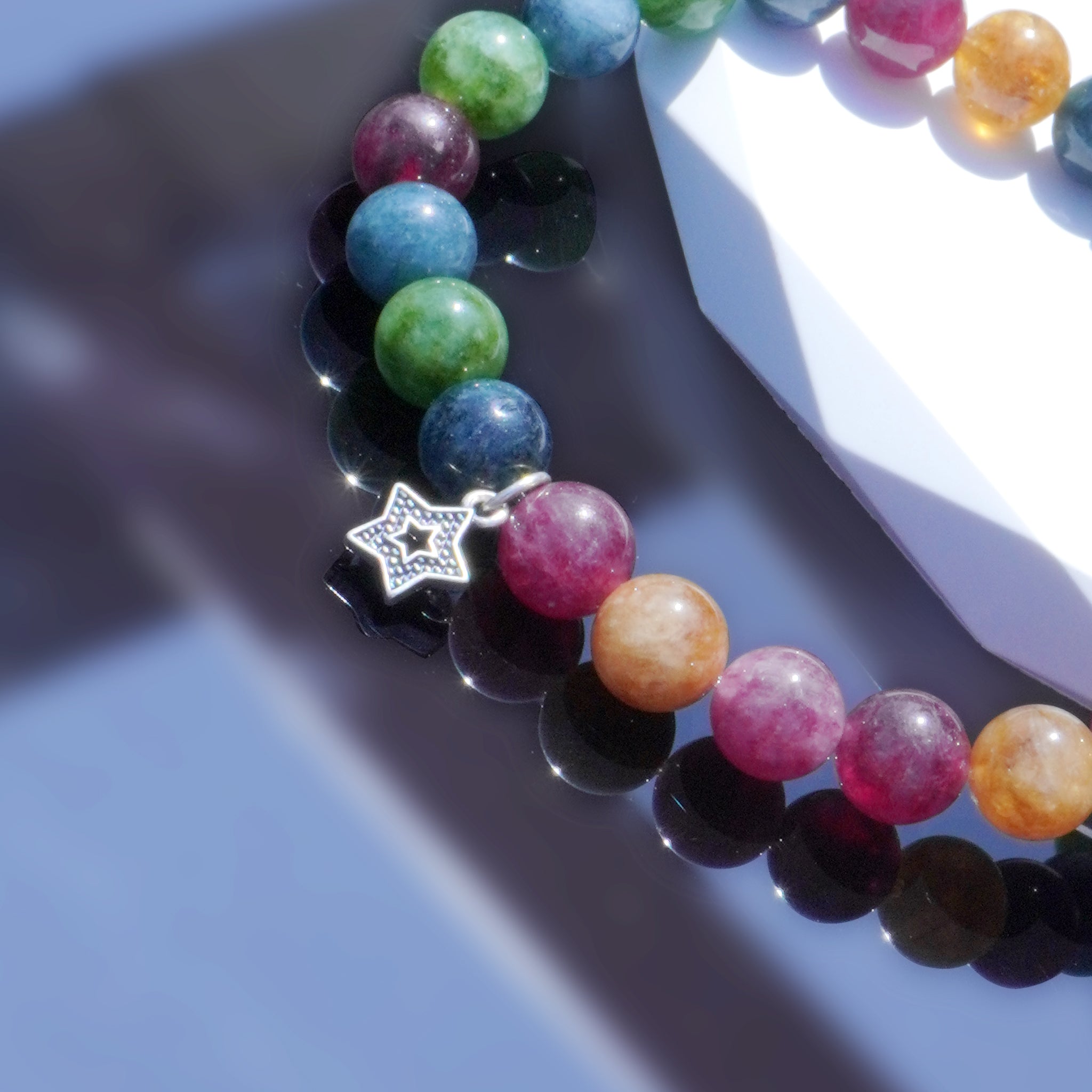 Natural Tourmaline Bracelet for Joy Energy Balance and Emotional Healing