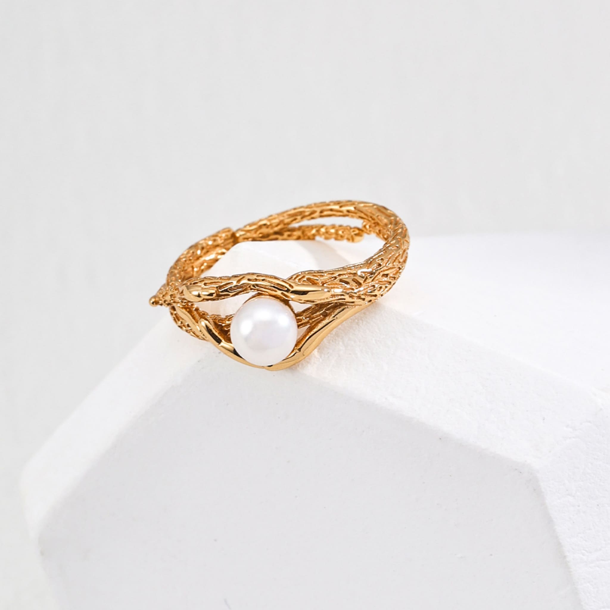 Pearl Tangle Ring