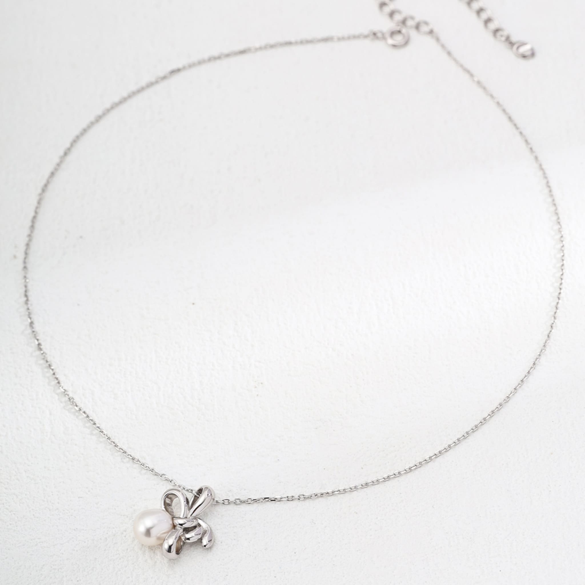 Knot Design Natural Pearl Necklace Eternal Love Elegant Jewelry Gift-5
