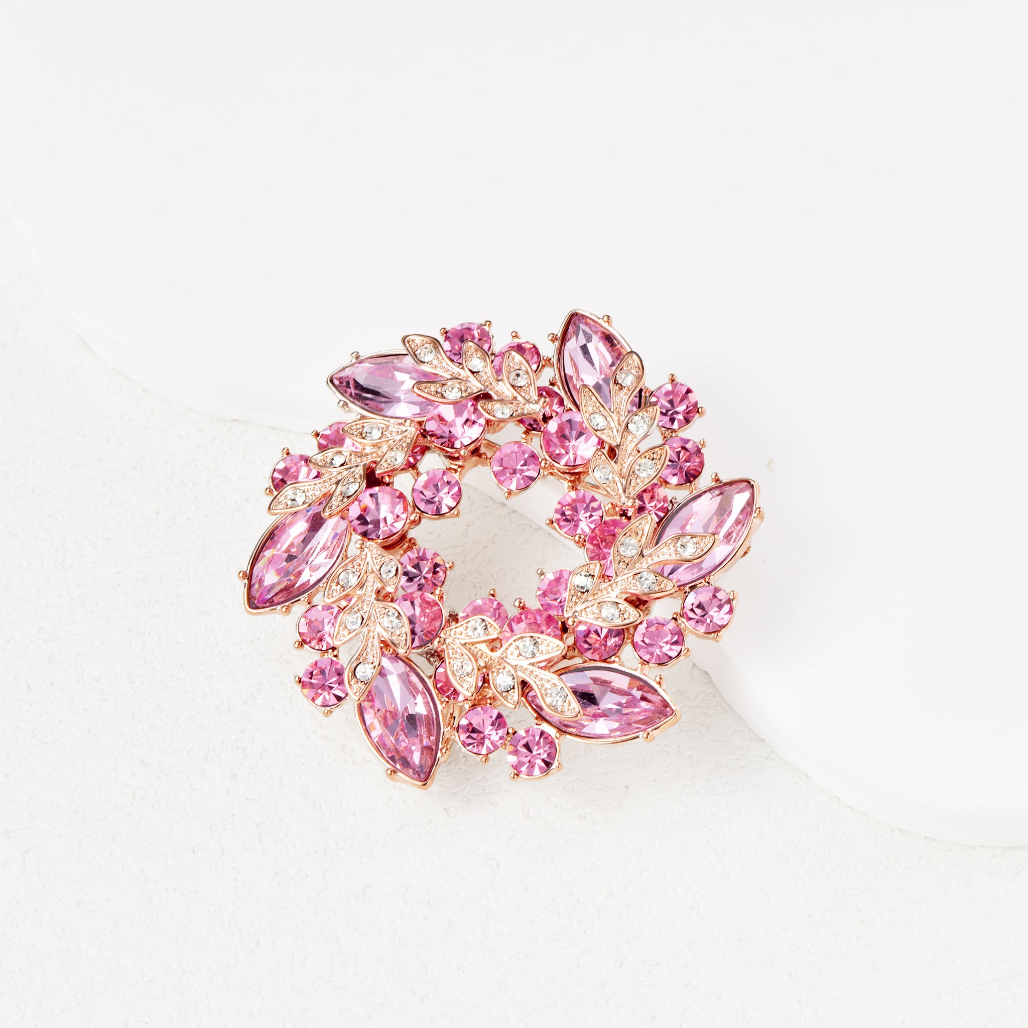 Luxury Austrian Crystal Brooch Elegant Women Jewelry Gift-6