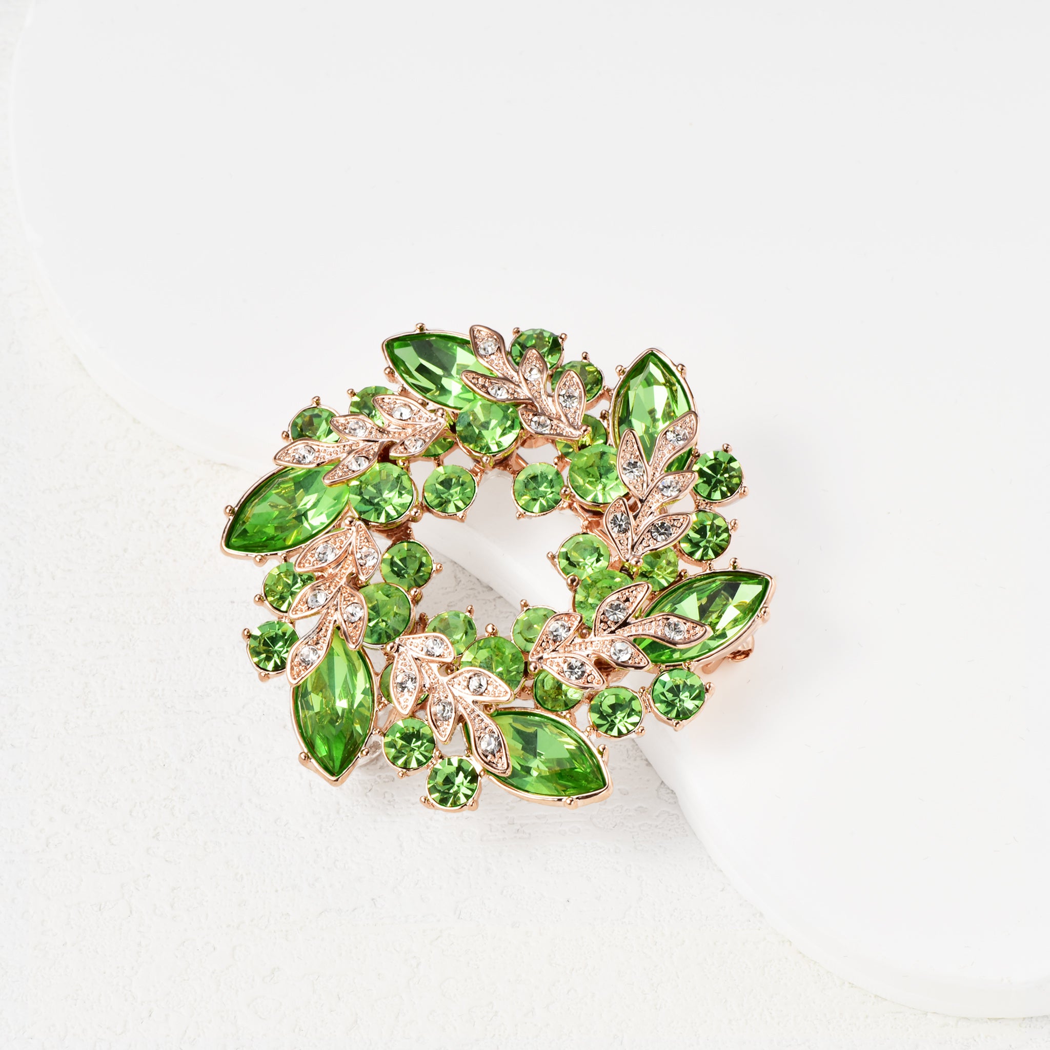 Luxury Austrian Crystal Brooch Elegant Women Jewelry Gift-7