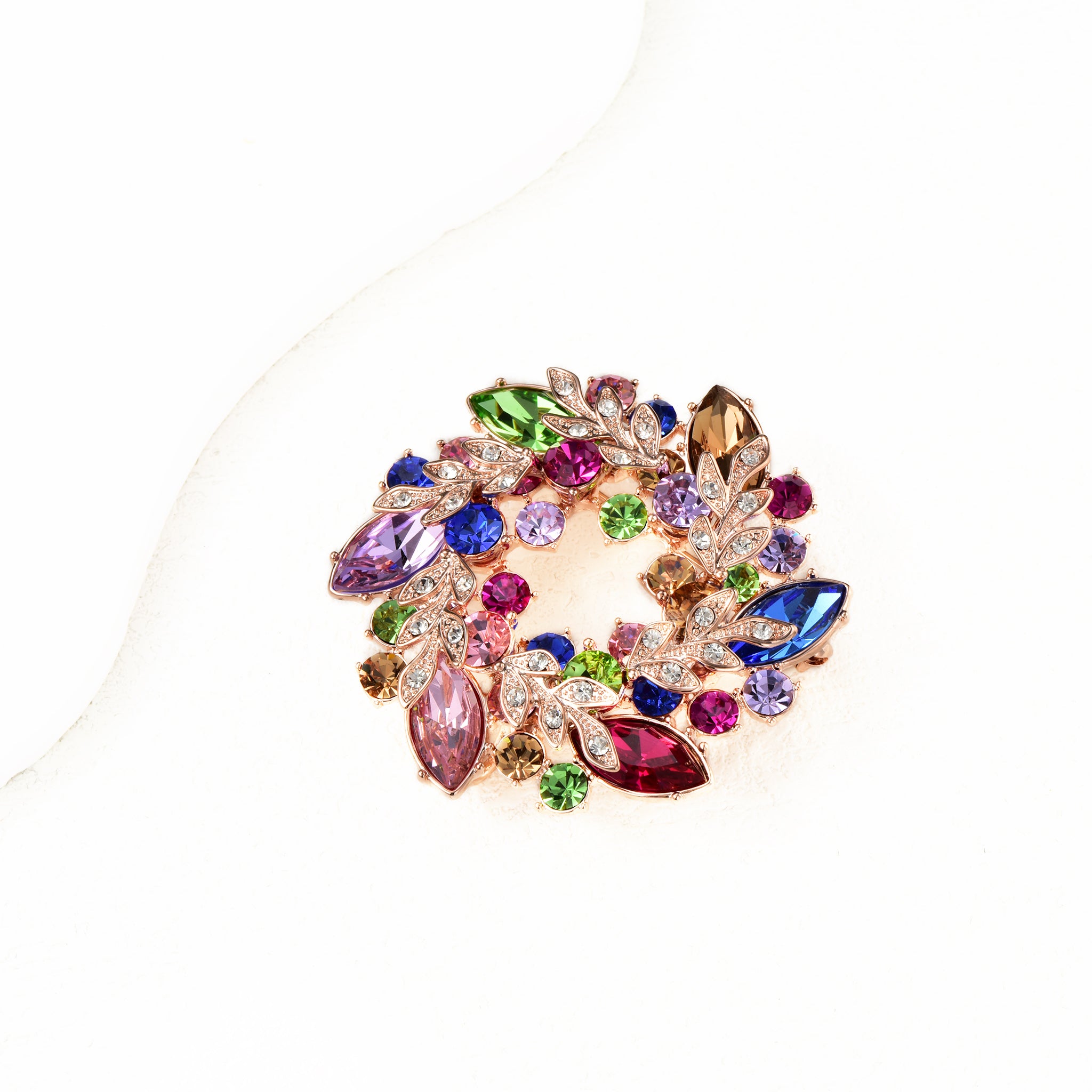 Luxury Austrian Crystal Brooch Elegant Women Jewelry Gift-9