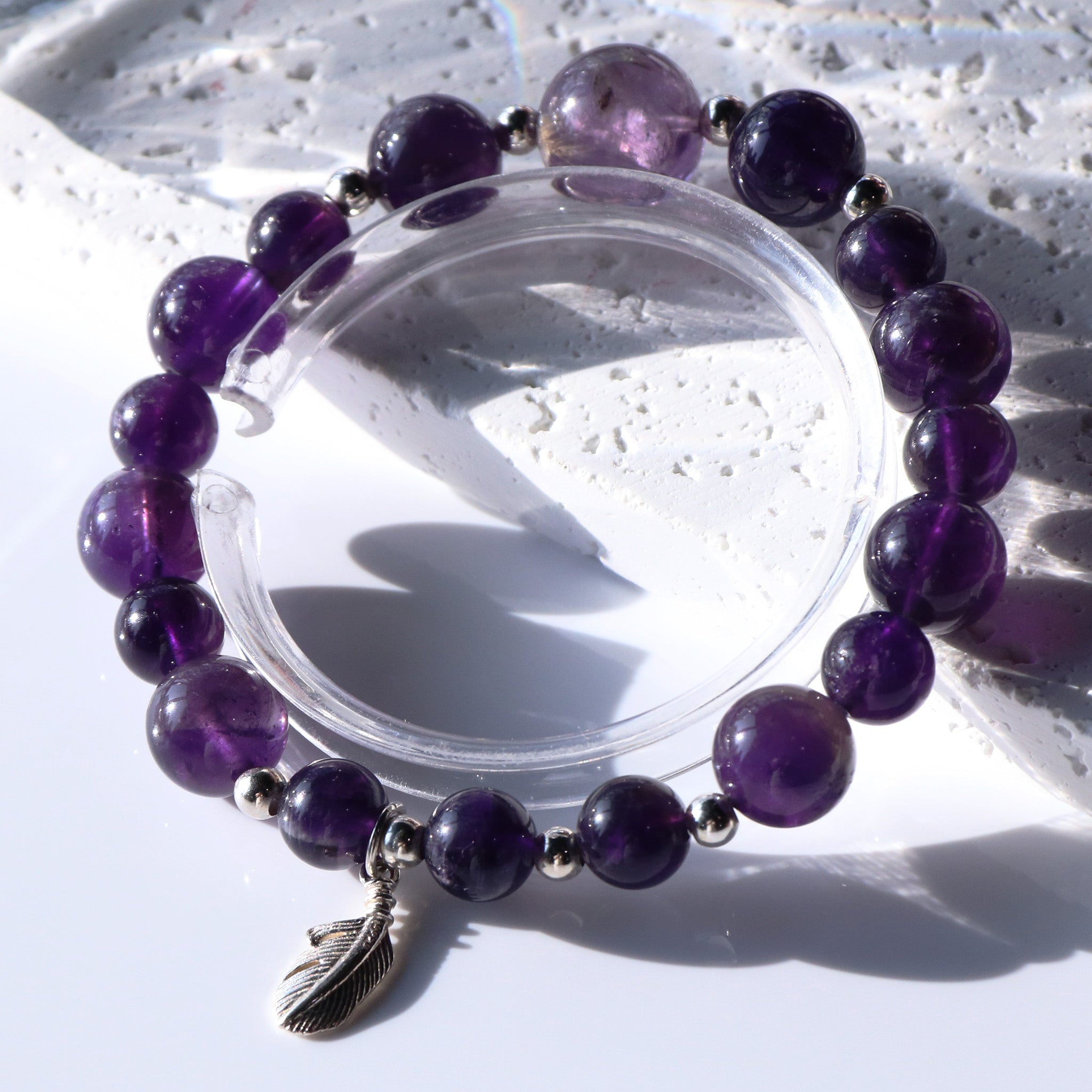 Minimalist Amethyst Bracelet for Everyday Layered Style-1