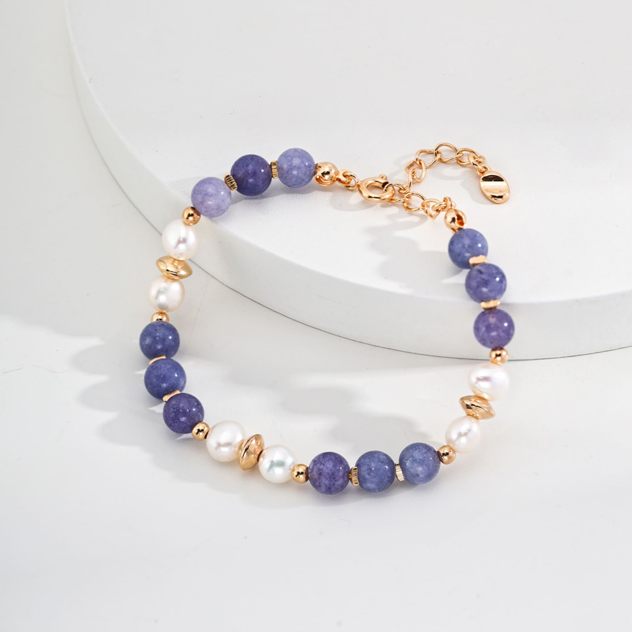 Natural Pearl & Kunzite Bracelet