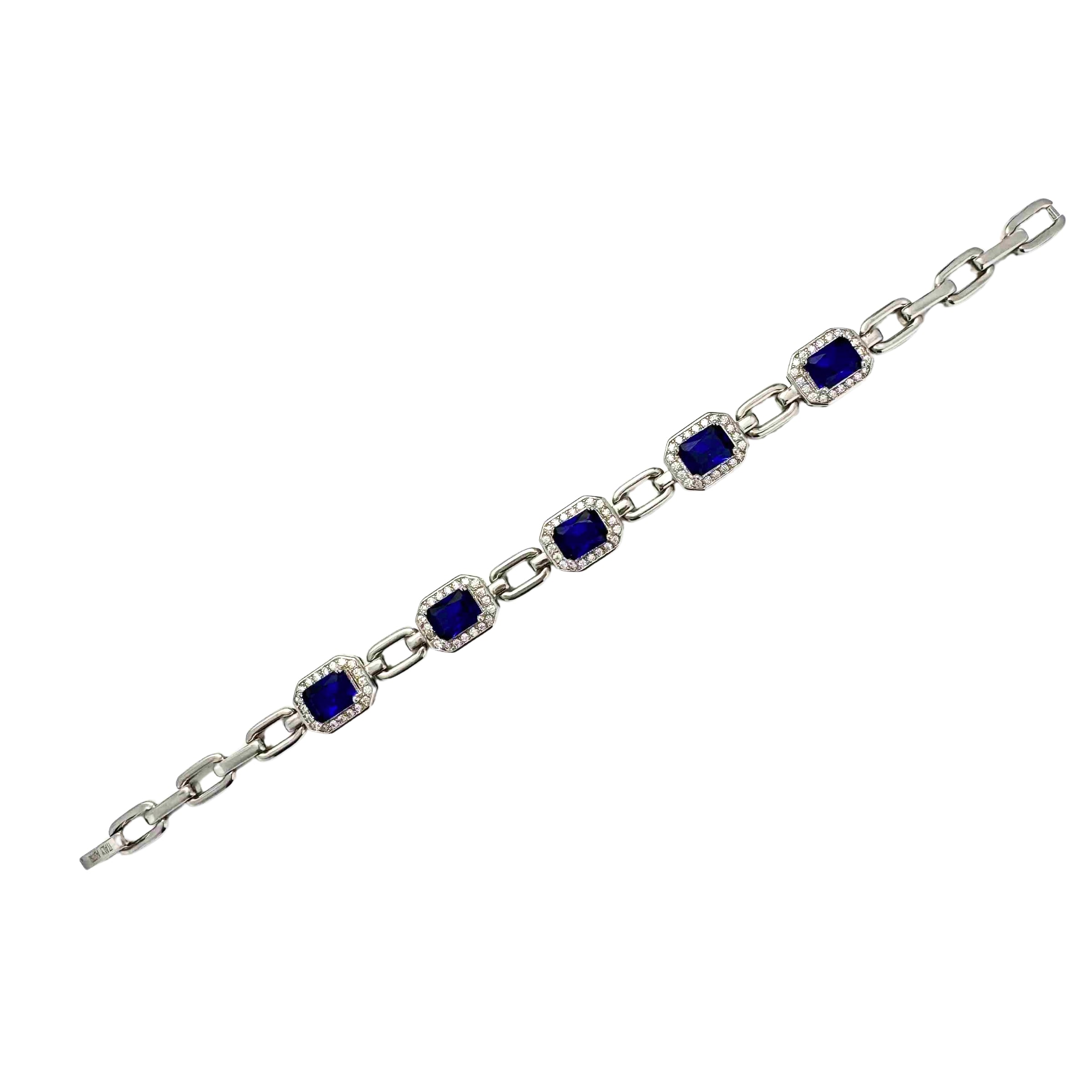 Blue Austrian Crystal Bracelet