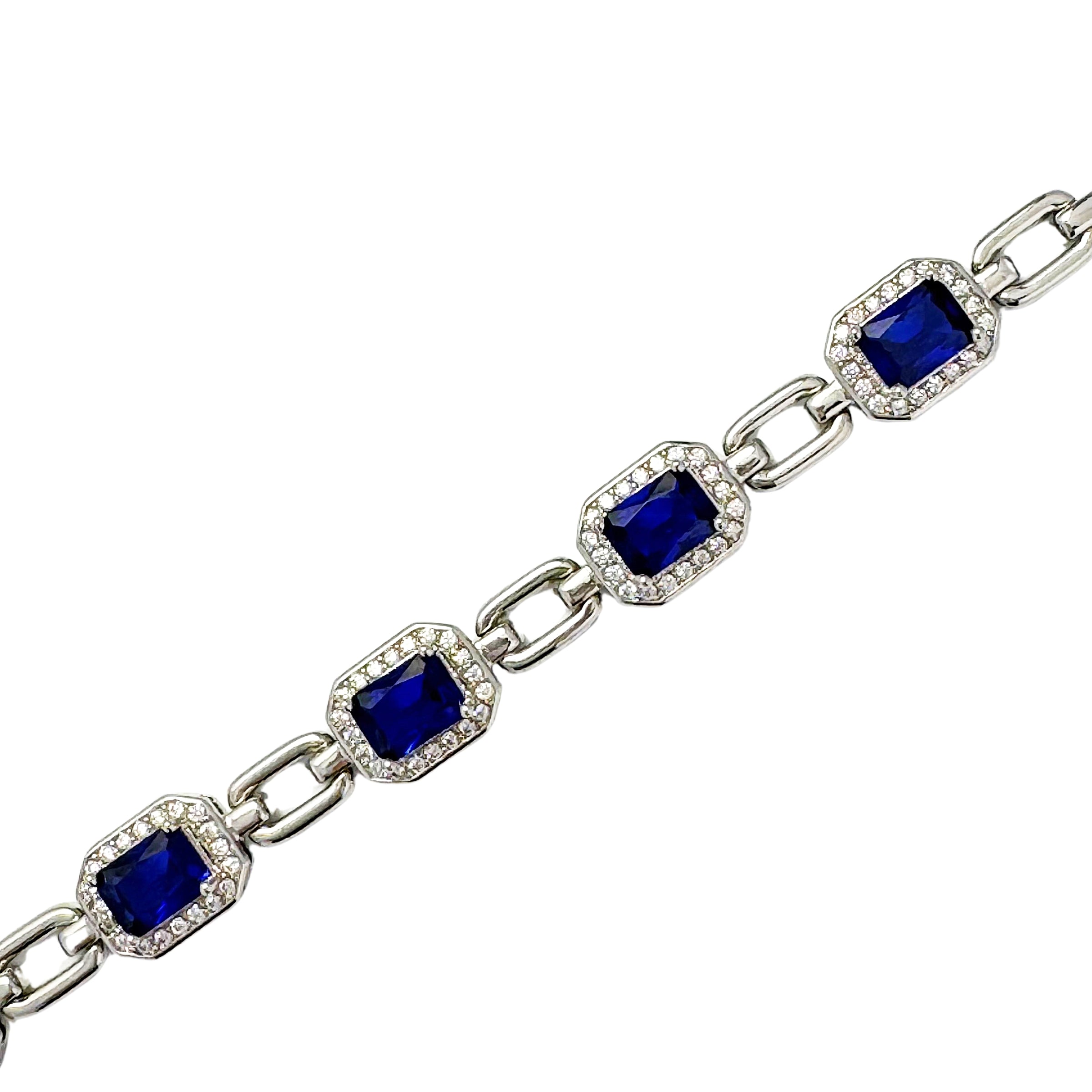 Blue Austrian Crystal Bracelet