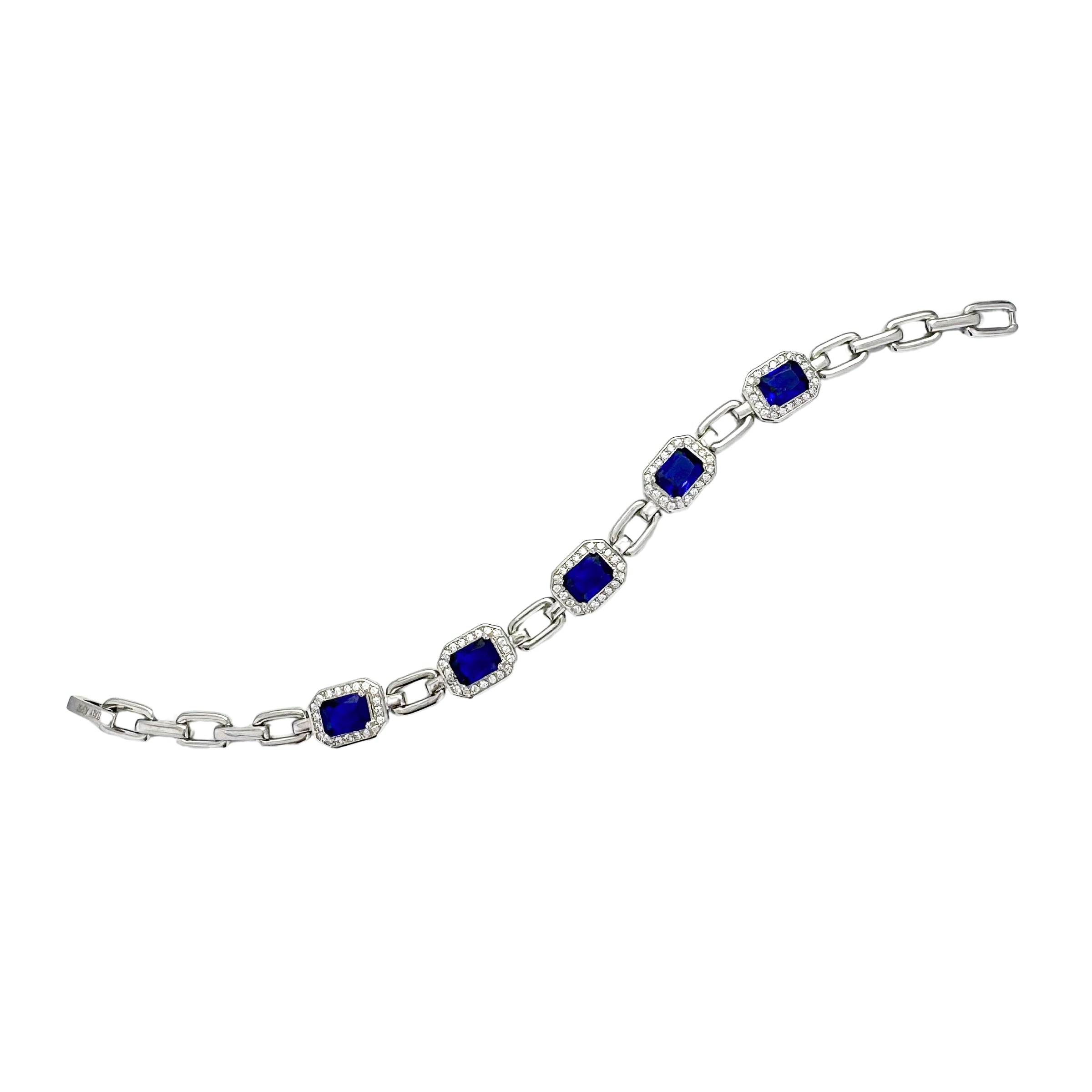 Blue Austrian Crystal Bracelet