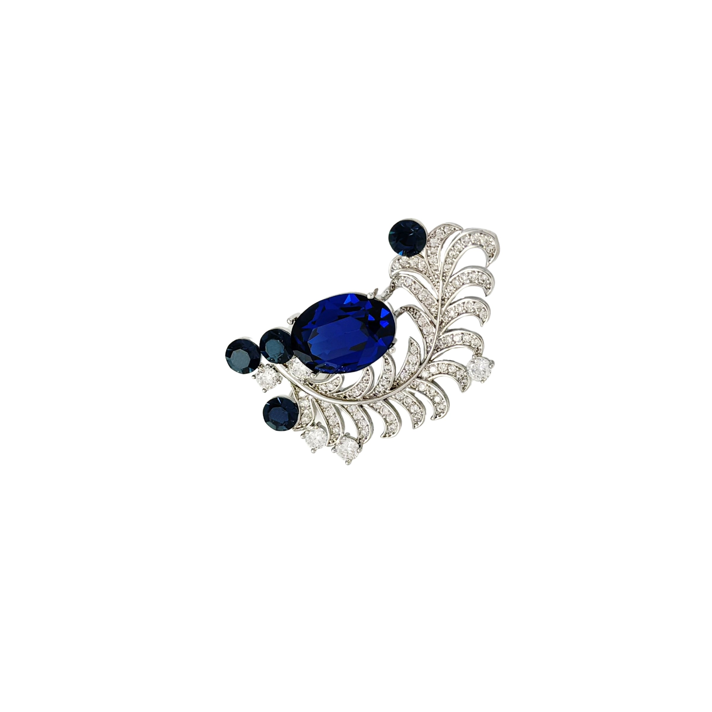 Crystal Quill Brooch