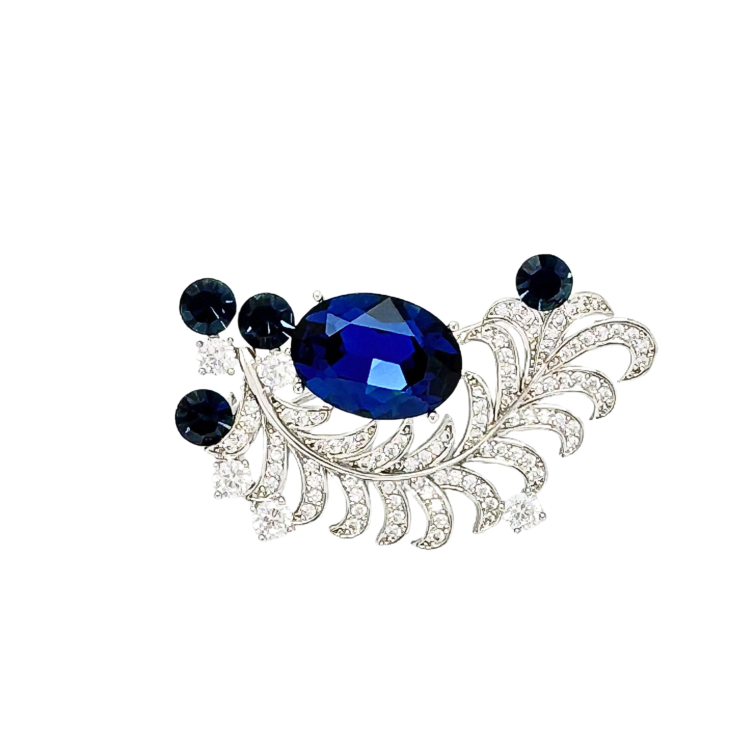 Crystal Quill Brooch
