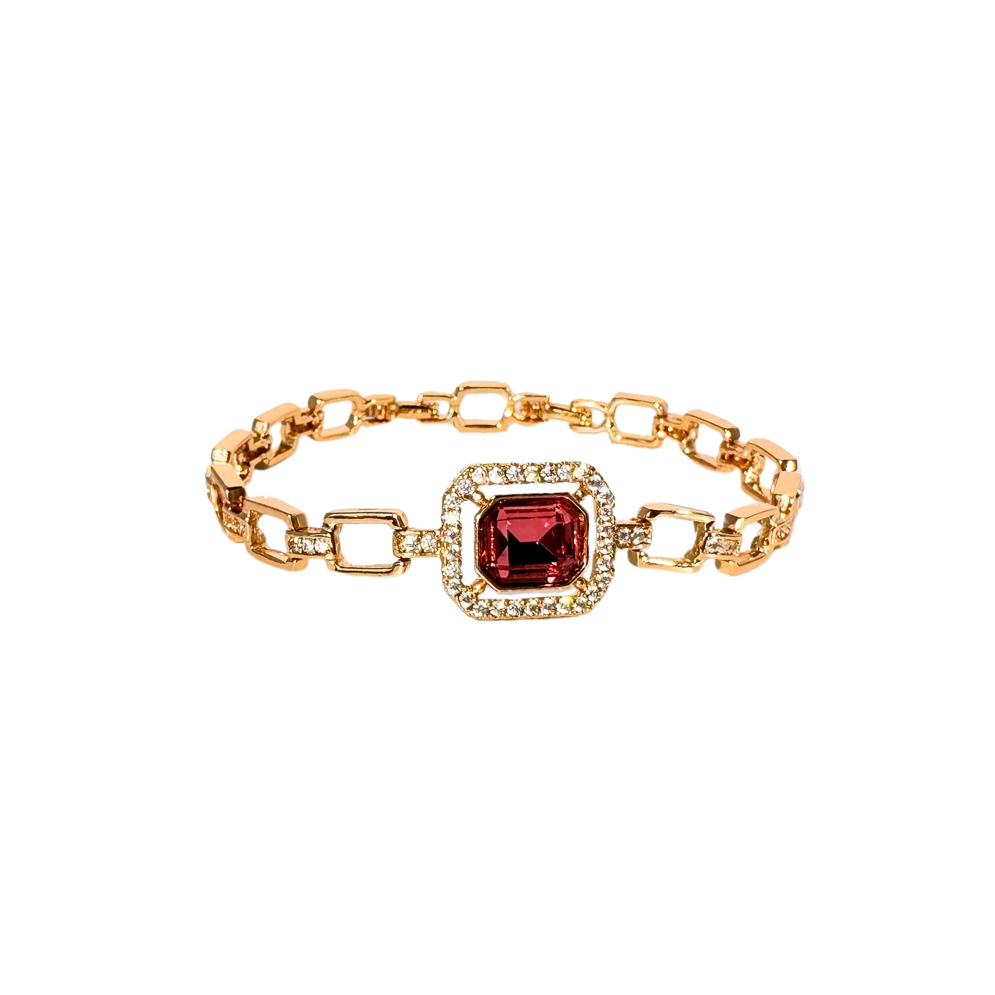 Red / Green Austrian Crystal Bracelet