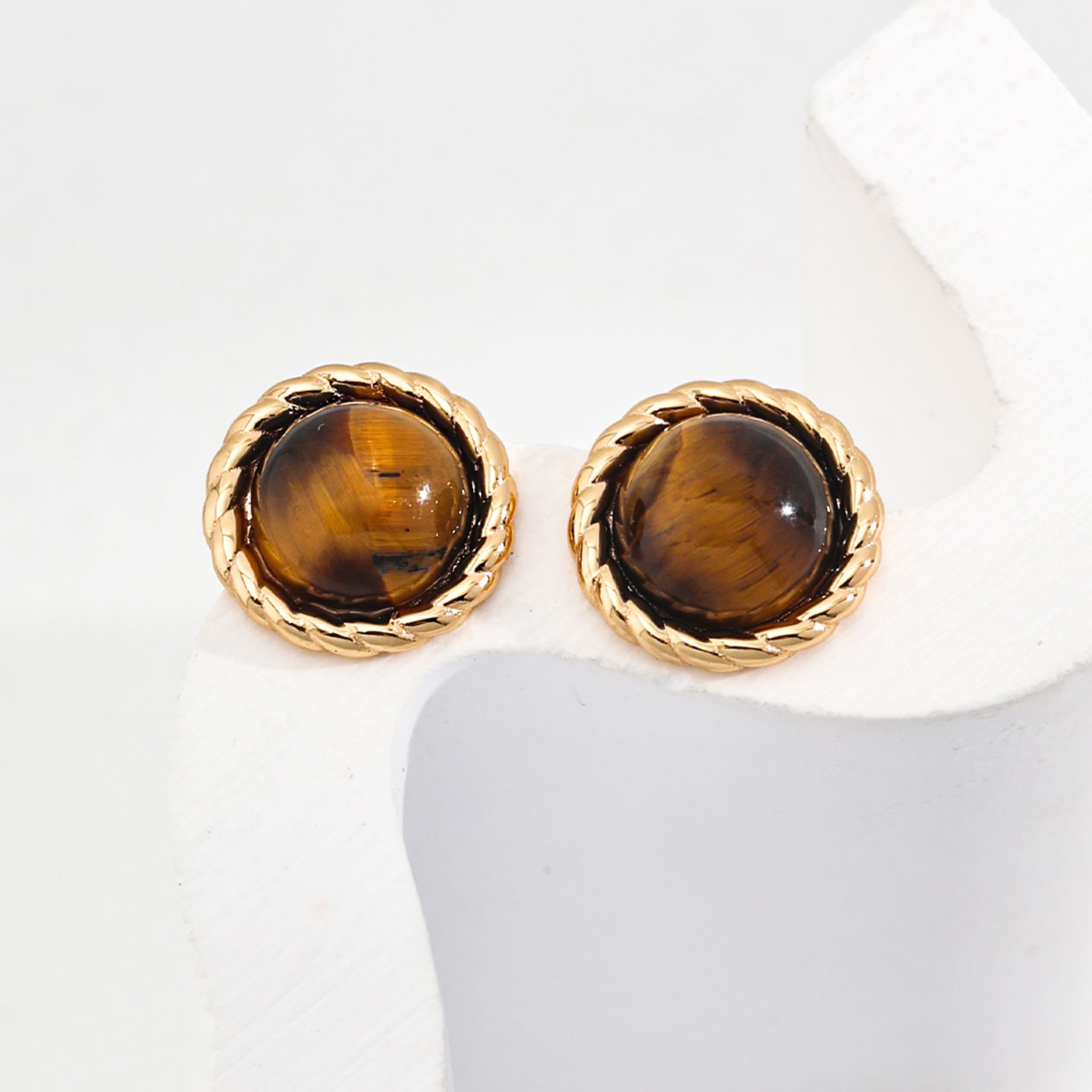 Tigers Eye Earrings Leo Zodiac Jewelry for Confident Looks-1