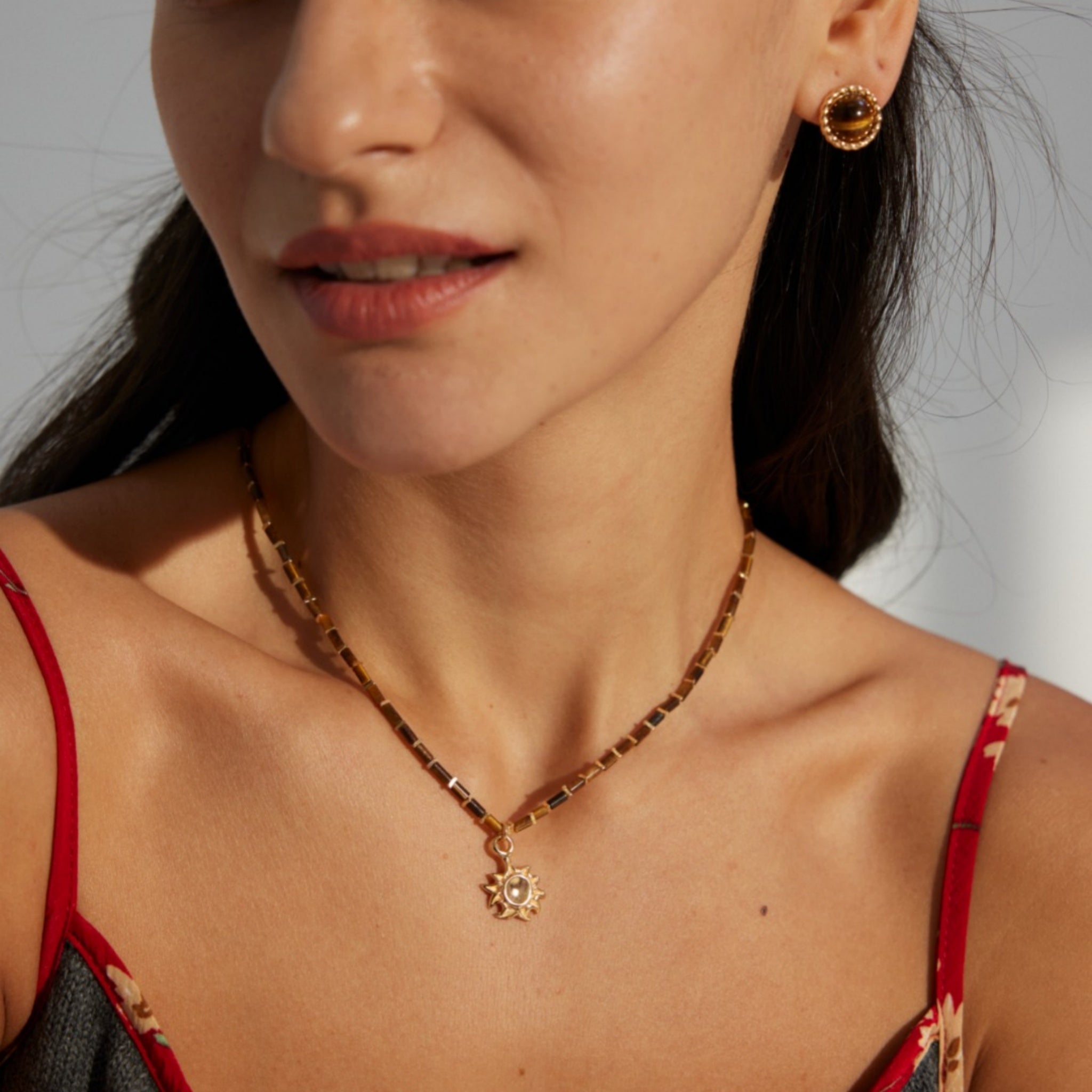 Tigers Eye Earrings Leo Zodiac Jewelry for Confident Looks-2