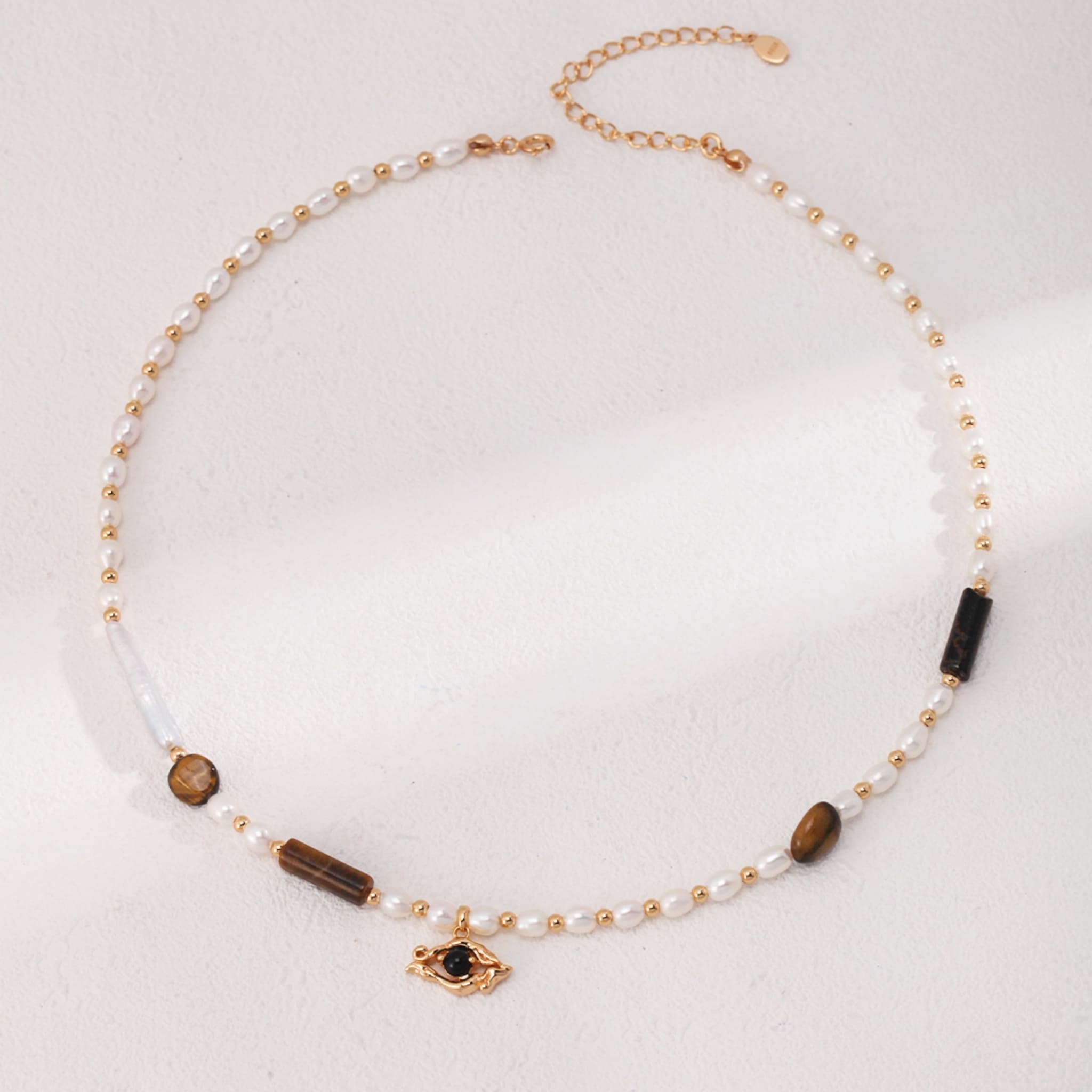 Timeless Tiger Eye and Pearl Jewelry Set for Women Elegant and Empowering-2