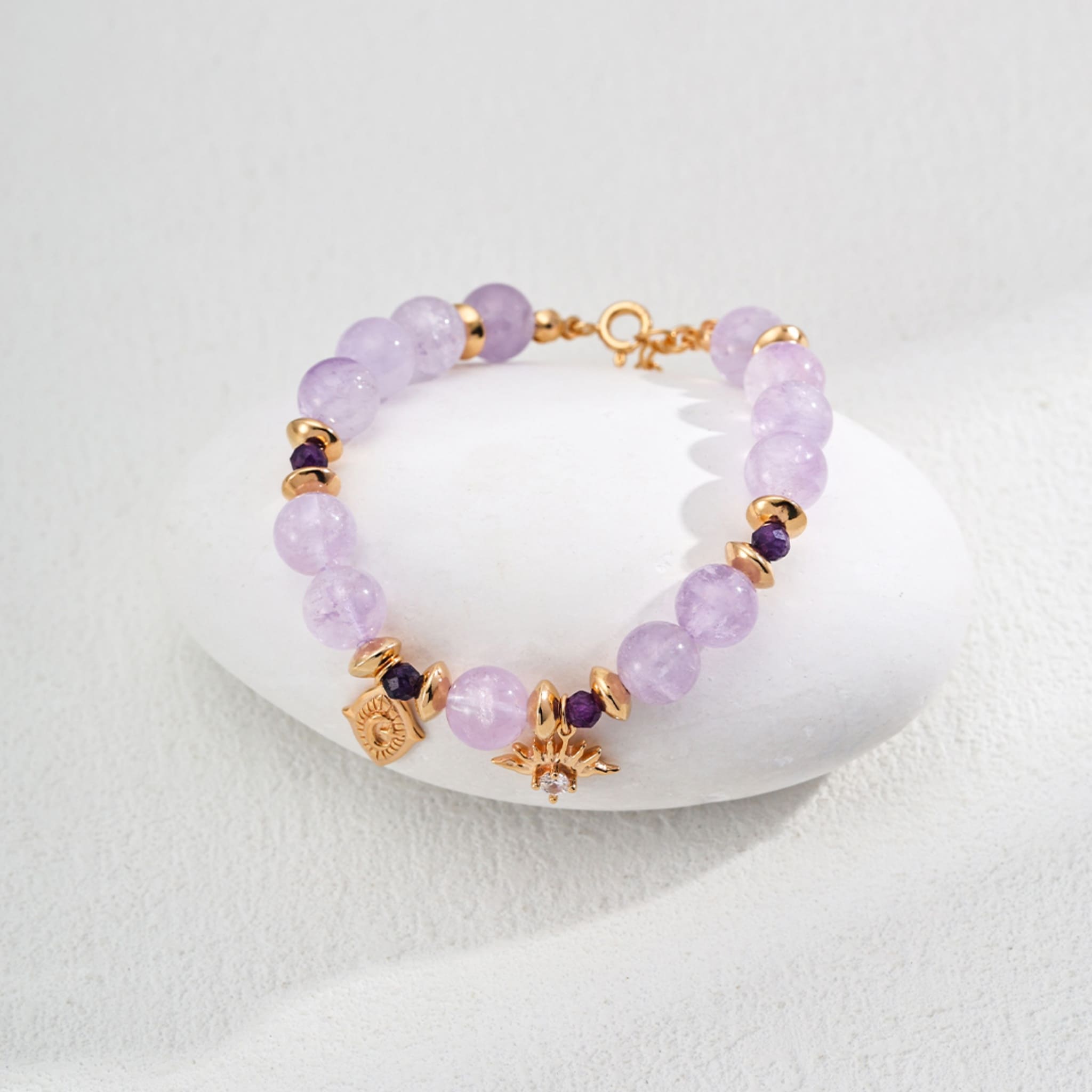 Tranquil Amethyst Necklace for Women Elegant Crystal Gift of Inner Peace-3