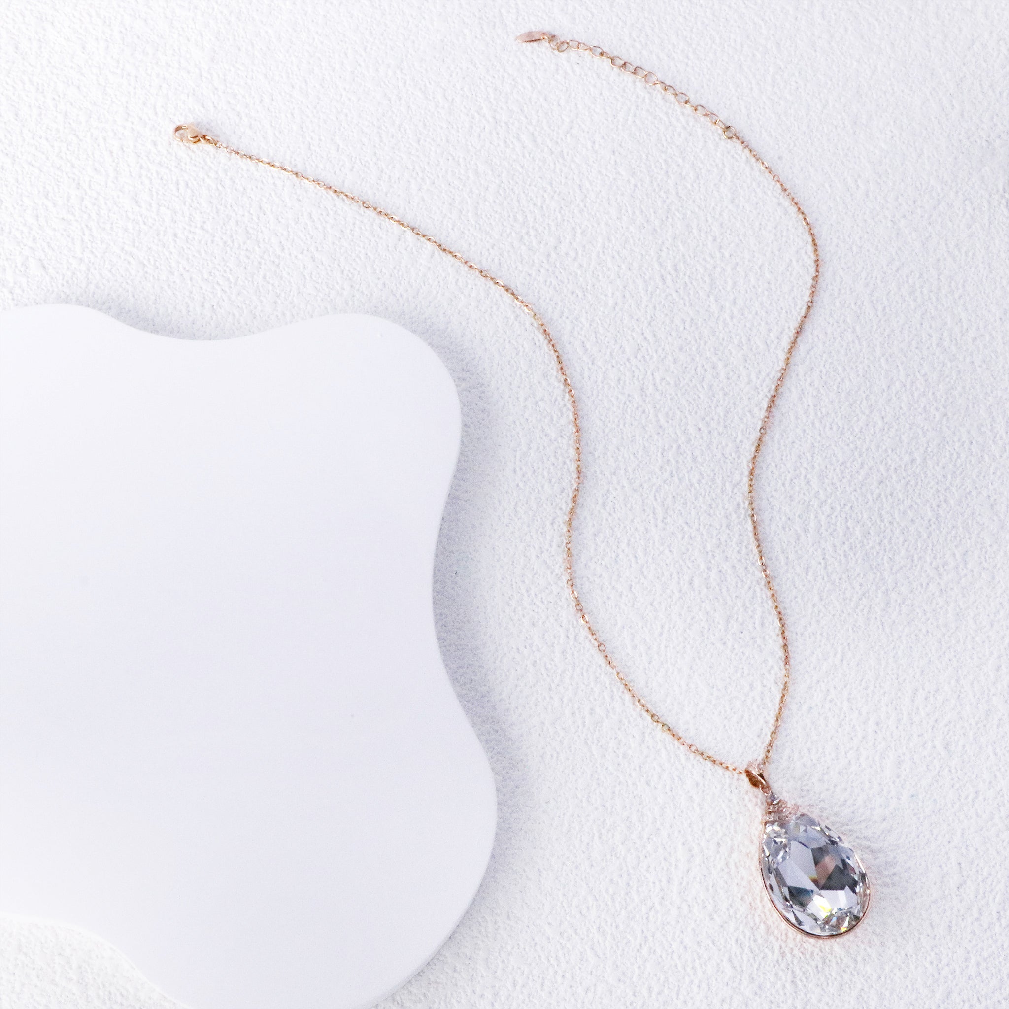 Unique Austrian Crystal Necklace Layered Design Elegant Birthday Gift-2