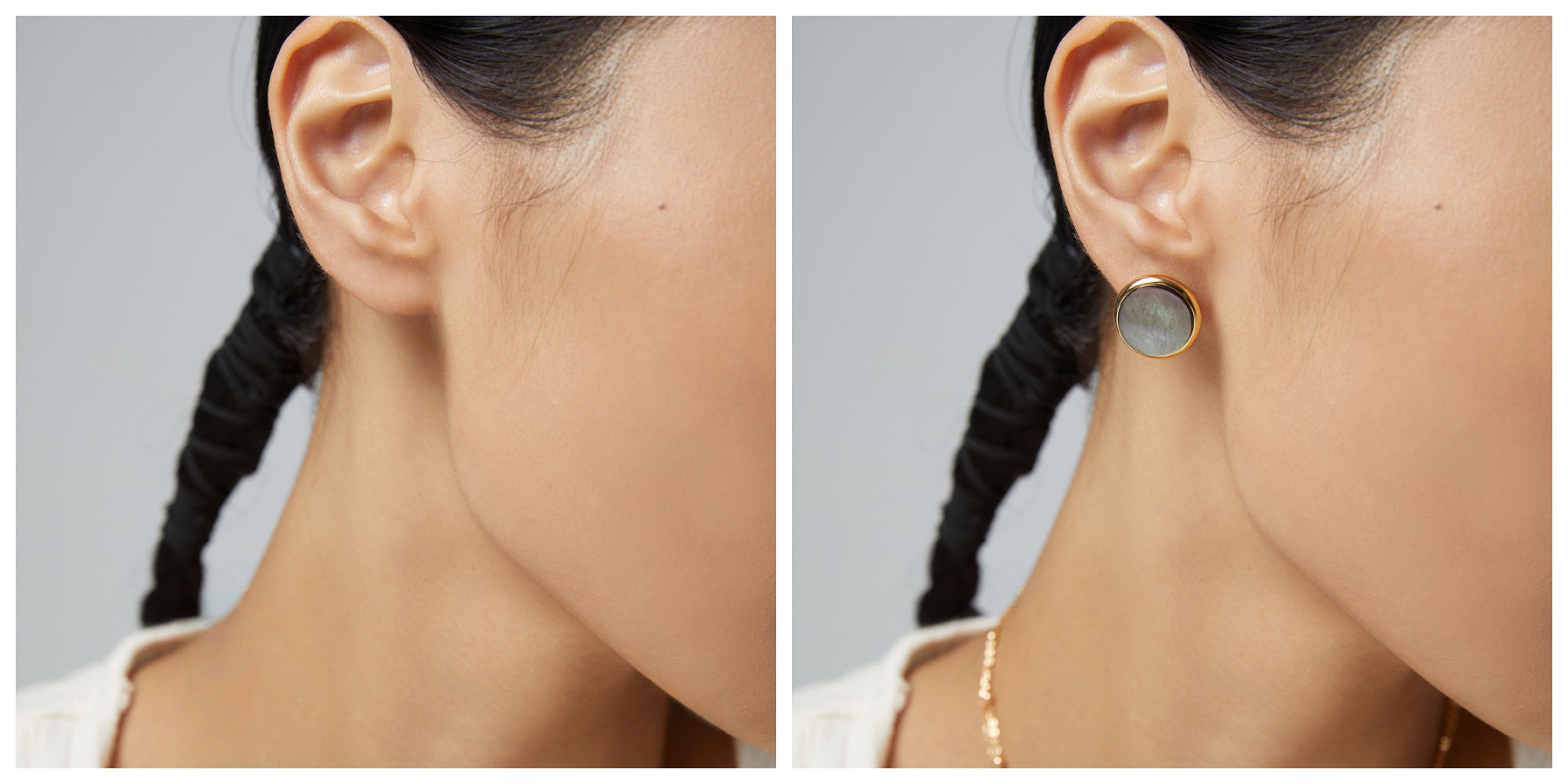 Wearing earrings 4
